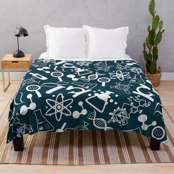 Item preview, biochemistry science lab molecular blue pattern designed and sold by DesignYourWaystore.