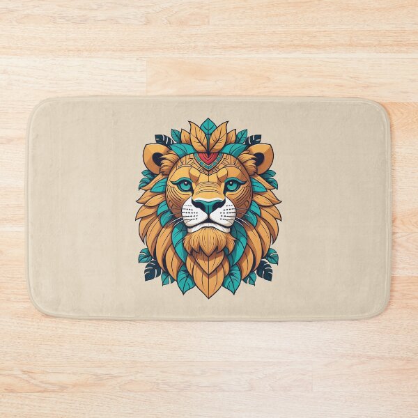 Item preview, Majestic Lion Jungle King Tribal Mask designed and sold by DesignDrifts.