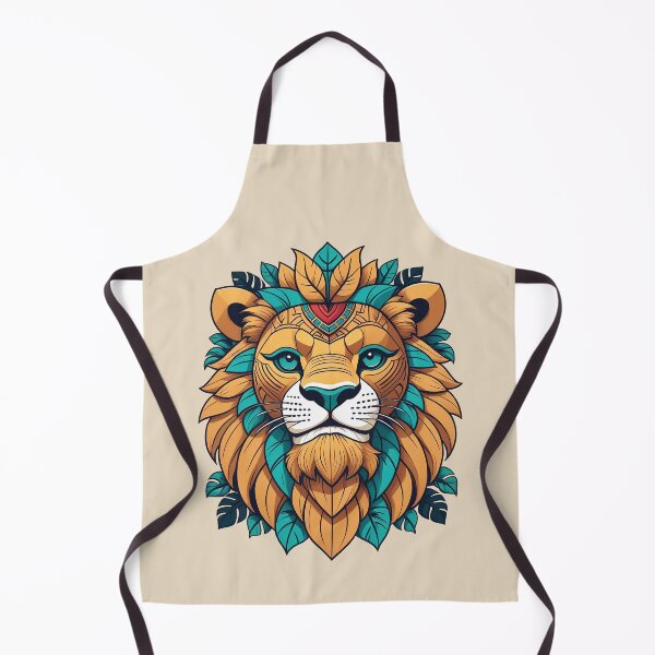 Item preview, Majestic Lion Jungle King Tribal Mask designed and sold by DesignDrifts.
