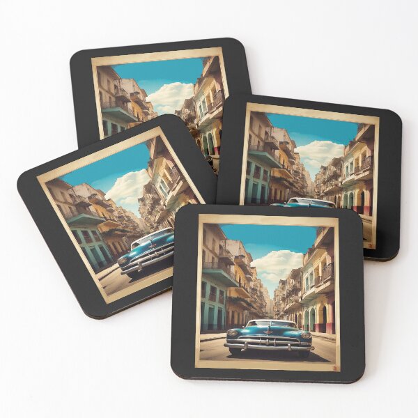 Item preview, Habana streets,Cuba island vintage travel poster designed and sold by erozzz.