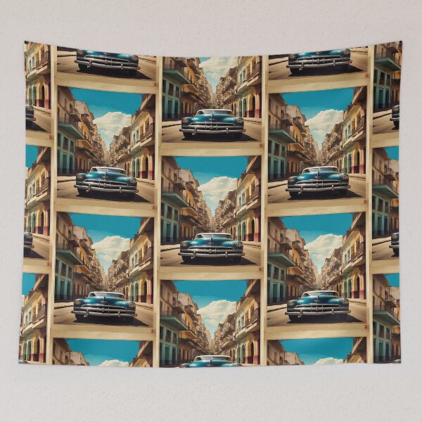 Item preview, Habana streets,Cuba island vintage travel poster designed and sold by erozzz.