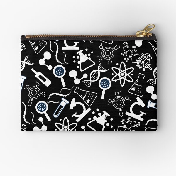 Item preview, biochemistry science lab molecular black pattern designed and sold by DesignYourWaystore.
