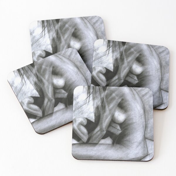 Item preview, Nude Woman Charcoal Drawing designed and sold by daverives.