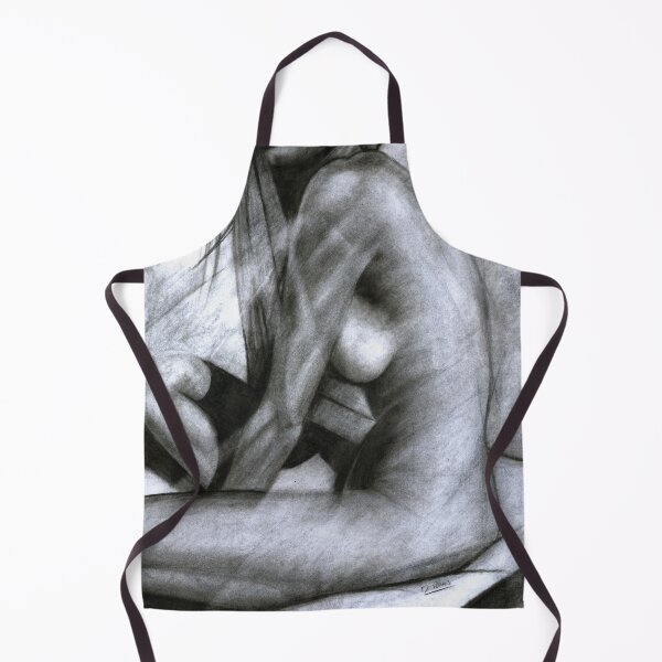 Item preview, Nude Woman Charcoal Drawing designed and sold by daverives.