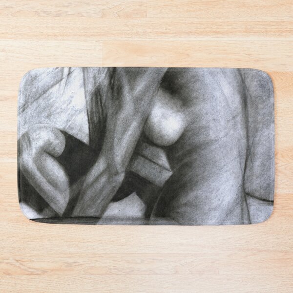 Item preview, Nude Woman Charcoal Drawing designed and sold by daverives.