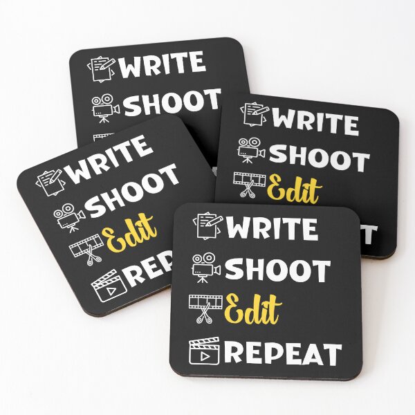 Item preview, Write Shoot Edit Repeat Film Maker Editor Director designed and sold by ArtFromBeyond.