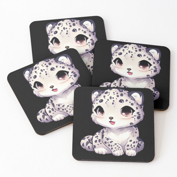 Item preview, Cute Snow Leopard, Anime Style designed and sold by Cr320.