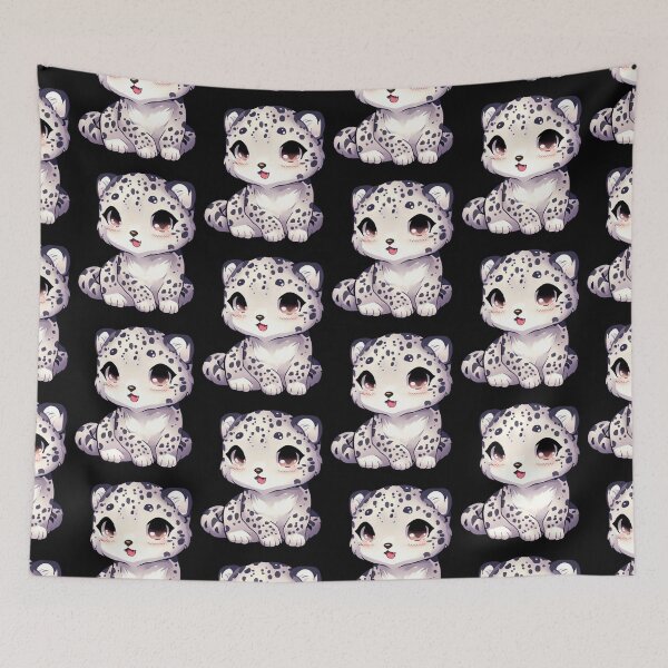 Item preview, Cute Snow Leopard, Anime Style designed and sold by Cr320.