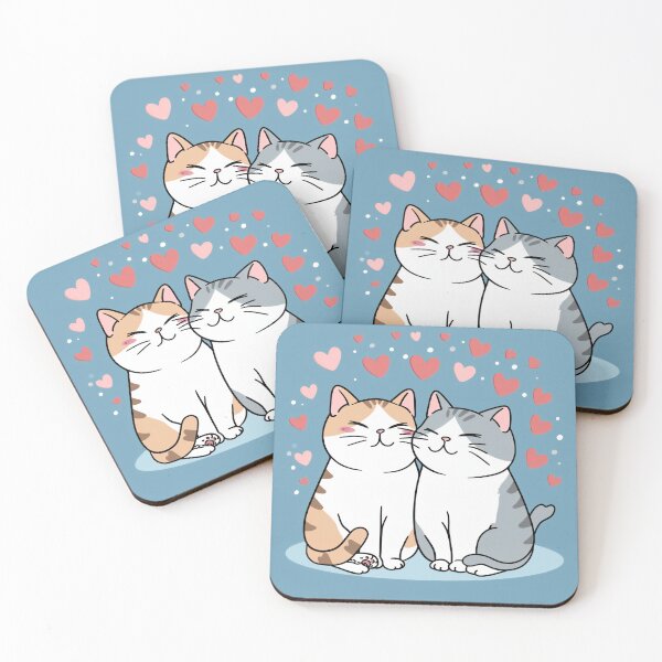 Item preview, Couple cat in love designed and sold by PanKakeDesign.