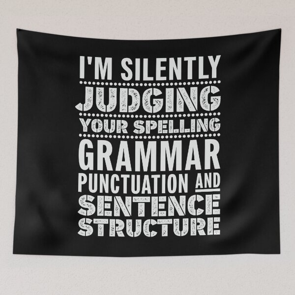 Item preview,  English Teacher Funny Grammar Sayings I'm Silently Judging Your Spelling designed and sold by tmerchtrends.
