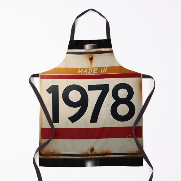 Item preview, Vintage 1978 Retro Year Sign designed and sold by inkArtistryfine.