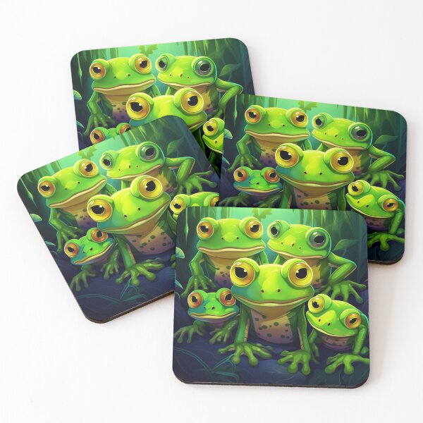 Item preview, An army of Green Frogs designed and sold by liana campbell.