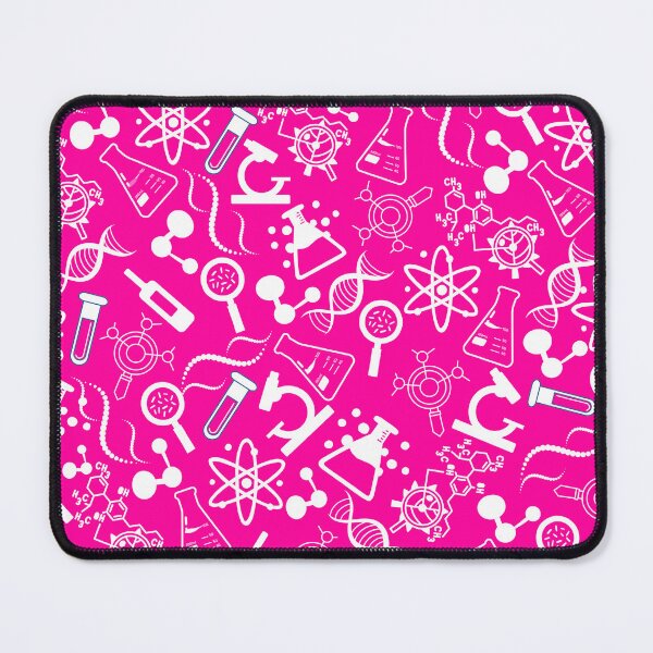 Item preview, biochemistry science lab molecular pink pattern designed and sold by DesignYourWaystore.