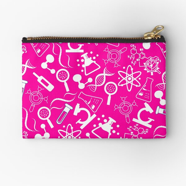 Item preview, biochemistry science lab molecular pink pattern designed and sold by DesignYourWaystore.