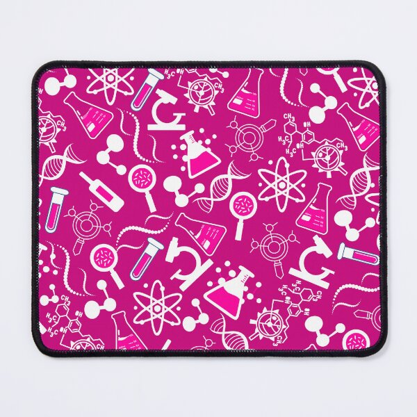 Item preview, biochemistry science lab molecular hot pink pattern designed and sold by DesignYourWaystore.