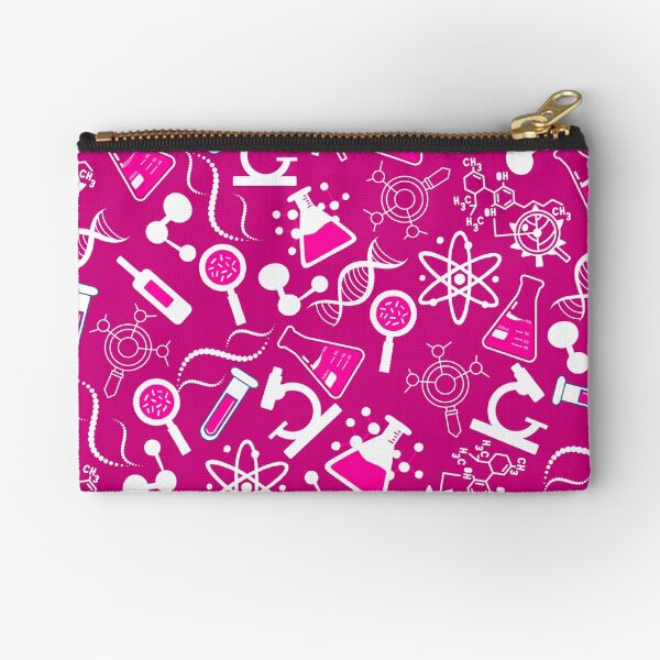 Item preview, biochemistry science lab molecular hot pink pattern designed and sold by DesignYourWaystore.