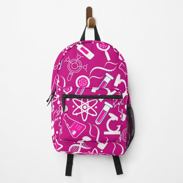 Item preview, biochemistry science lab molecular hot pink pattern designed and sold by DesignYourWaystore.
