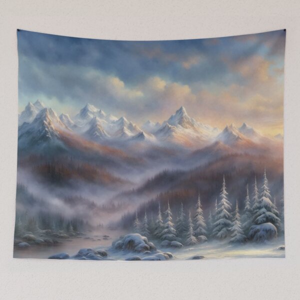 Item preview,  Mountains of Myst at Sunset designed and sold by AlienVisitor's Stuff.
