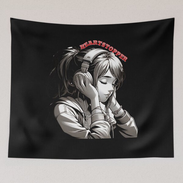 Item preview, "Music Lover's Retreat - Serene Girl with Headphones Illustration" designed and sold by ChromaticBlend.
