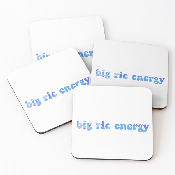 Item preview, Big Ric energy sticker blue designed and sold by harriiiboo.