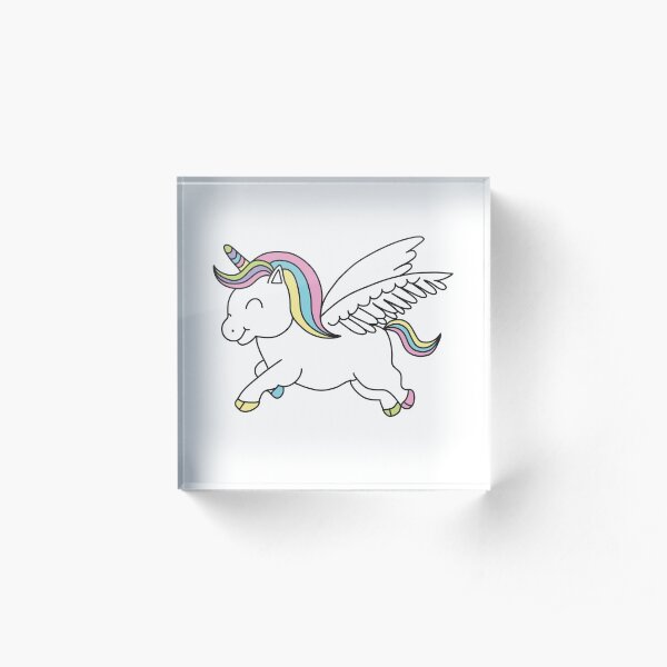 cute unicorn Acrylic Block