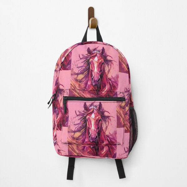 Item preview, Geometric Horse Sketch in Magenta and Orange designed and sold by DappledMoon.