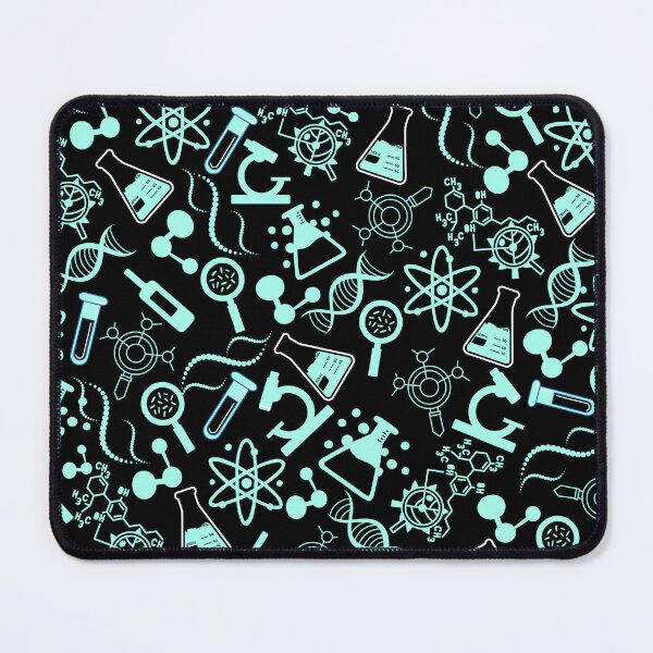 Item preview, biochemistry science lab molecular hot light blue pattern designed and sold by DesignYourWaystore.