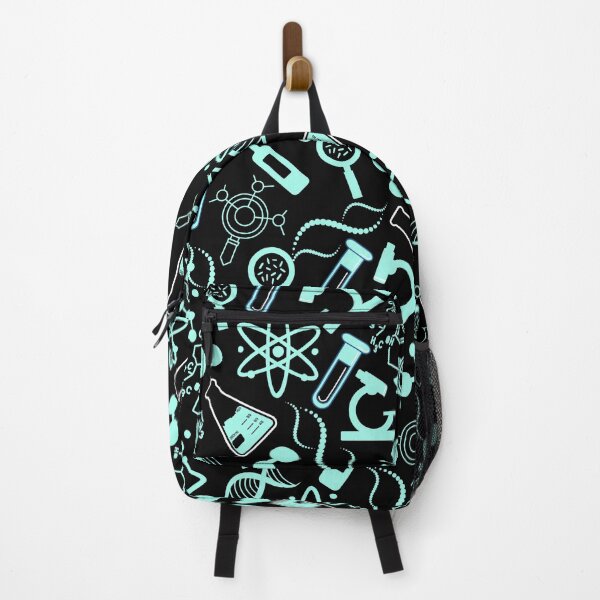 Item preview, biochemistry science lab molecular hot light blue pattern designed and sold by DesignYourWaystore.