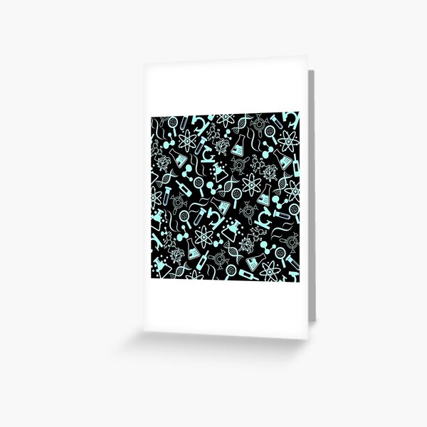 Item preview, biochemistry science lab molecular hot light blue pattern designed and sold by DesignYourWaystore.