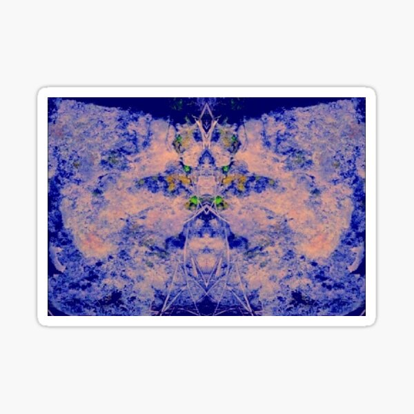 Blue Cat - by IDADArt Gabi Zapf Sticker