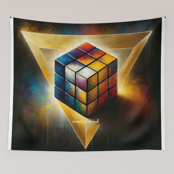 Item preview, Cosmic Intelligence: Abstract Puzzle Cube designed and sold by inkArtistryfine.