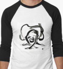Expressive Ballerina Dance Drawing Men's Baseball ¾ T-Shirt