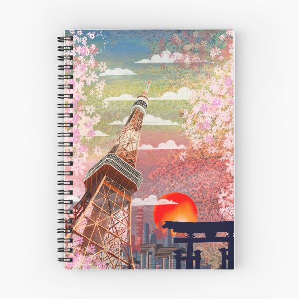 Item preview, Tokyo Tower in Spring designed and sold by mazarte.