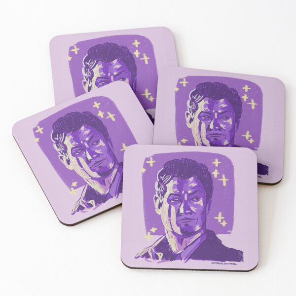 Item preview, David Haydn-Jones Purple portrait designed and sold by ElanGadCreations.