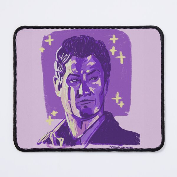 Item preview, David Haydn-Jones Purple portrait designed and sold by ElanGadCreations.