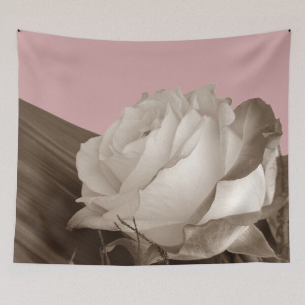 Item preview, Rose photo, cut out pattern, sepia effect designed and sold by evadesignbubble.