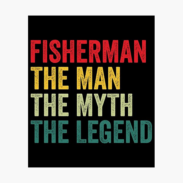 Artikelvorschau, Geschenk der Fischer-Männer, Mann-Mythos-Fischer-Legende, Fischer-Vatertag entworfen und verkauft von vzrnmichsudops.