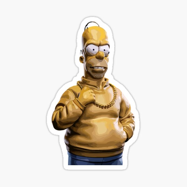 Stickers bart simpsons fesses jaune