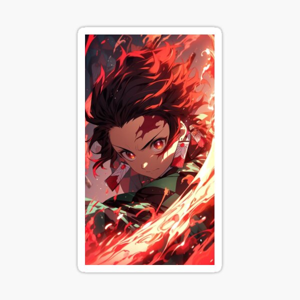 Aperçu de l'œuvre Tanjiro Kamado IA tueur de démons créée et vendue par NihoniShop.