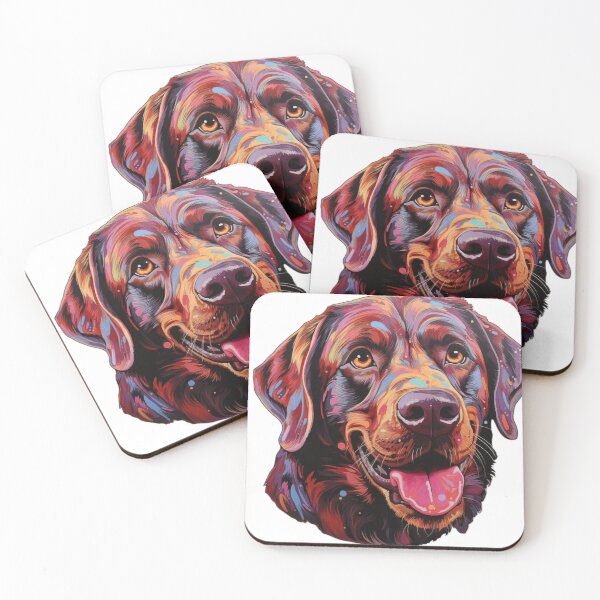 Item preview, Happy Labrador Acrylic style designed and sold by aimber.