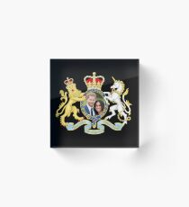 Prince Harry and Meghan Markle Acrylic Block