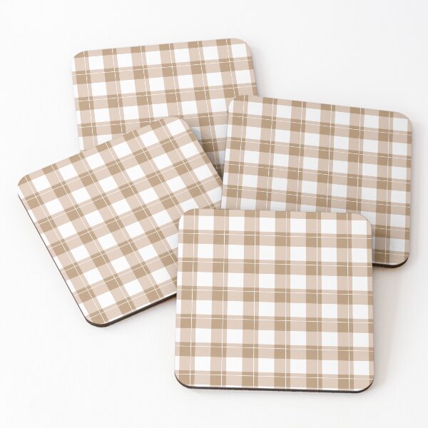 Item preview, Iced Coffee Gingham Pattern designed and sold by ModSync.