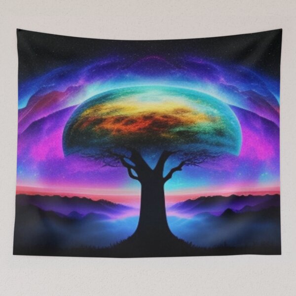Item preview, Neon tree art print  designed and sold by Roxburylane.