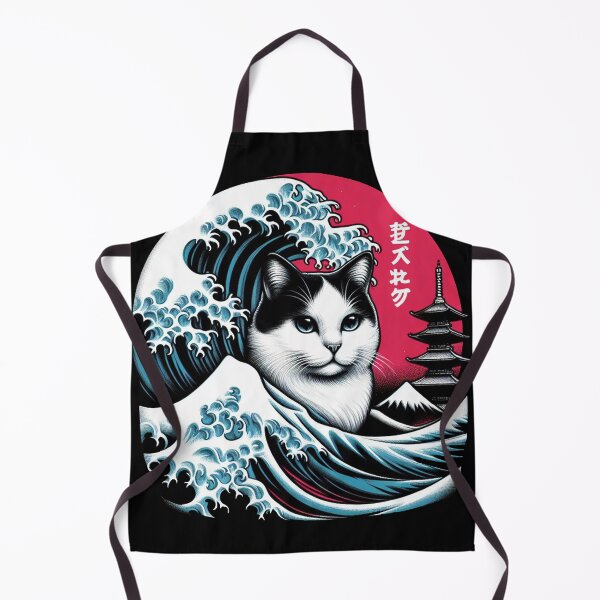 Item preview, Great wave cat designed and sold by Big Catsby.