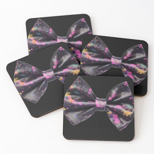 Item preview, Black with Colorful Spots Coquette Bow designed and sold by Pawel Oska.