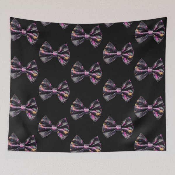 Item preview, Black with Colorful Spots Coquette Bow designed and sold by Pawel Oska.
