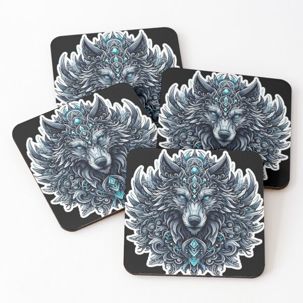 Item preview, ice wolf emblem designed and sold by silence28.