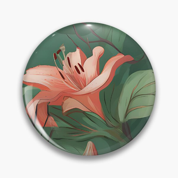Item preview, sprigs of lilies on green designed and sold by elegantpaterns.