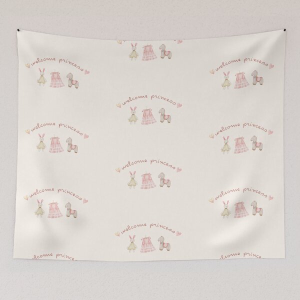 Item preview, Welcome Princess | Welcome Baby Girl | Welcome to the World | Minimal Baby | Baby Shower designed and sold by olivepine69.