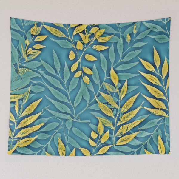 Item preview, Vibrant Tree Leaves Pattern Art designed and sold by Health And Fitness Posts e-Store.